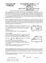Kỳ thi chọn học sinh giỏi cấp tỉnh lớp 9 - Năm học 2010 - 2011 môn Vật lý